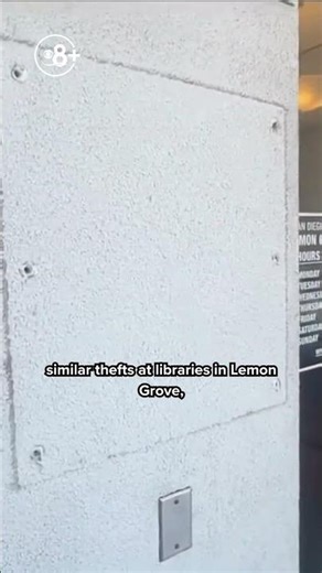 String of library plaque thefts across San Diego County caught on camera