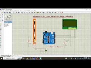 Interfacing of Flex Sensor with Arduino | Proteus Simulation