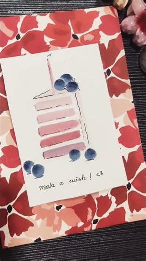 simple and sweet 🧶#subscribe #ytshorts #paintingideas #birthdaycard #tutorial #creativity #beautiful
