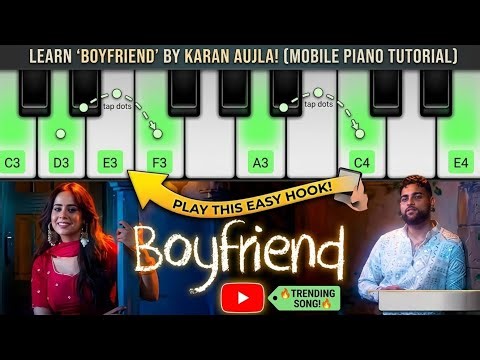Boyfriend song By Karan Aujla। Boyfriend song।Piano song।easy for Beginners।