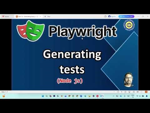 Part -13 | Generating tests in Playwright with Recording