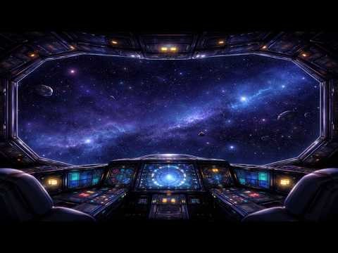 Space Cockpit Ambience – Deep Sleep, Relaxing Galaxy View, 4K