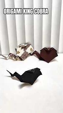 How to make Origami King Cobra 🐍 | Easy Origami King Cobra 🐍 #origami #diy #papercraft