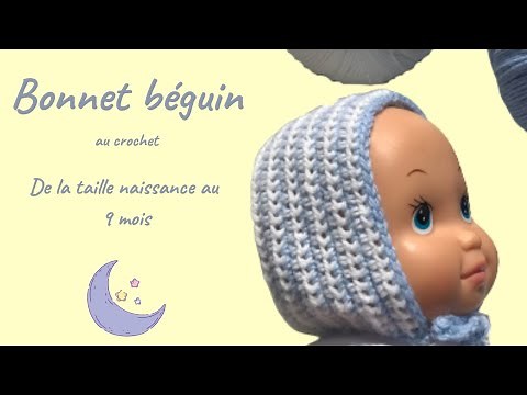 Tuto crochet - Comment faire un bonnet béguin au crochet