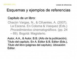 Ejemplos De Referencias Bibliograficas Apa 6