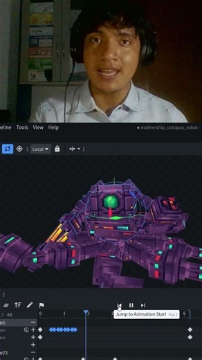 Estoy creando un Super pulpo robot gigante para Minecraft