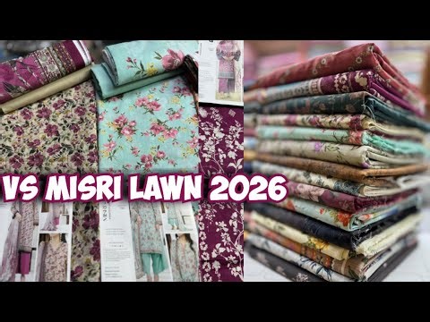 Floral prints 📢 Misri Lawn By Vs Textile || letest Binsaeed Lawn 2026 Wholsale #binsaeed #wholsale