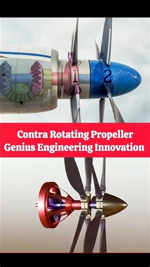 Contra Rotating Propeller | Genius Engineering Innovation #shorts