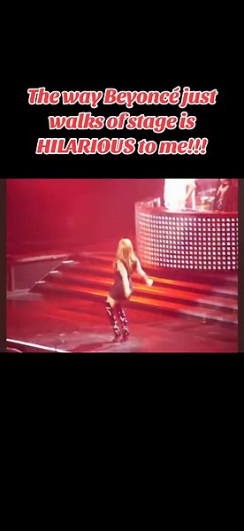 The Hilarious Moment Beyoncé Walks off Stage like a Boss!
