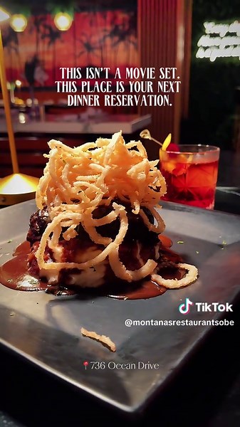 Step into the world of luxury and legend 🌴🔥 Dinner at Scarface Restaurant @montanas_miami_beach on South Beach isn’t just a meal — it’s an experience. From bold flavors to cinematic vibes straight out of Miami’s iconic past, this spot delivers unforgettable nights, perfect for foodies, film lovers, and anyone chasing that real South Beach energy. 🌴🍷✨ 📍736 Ocean Drive #ScarfaceRestaurant #SouthBeachMiami #MiamiFoodie #DinnerInMiami #ScarfaceVibes