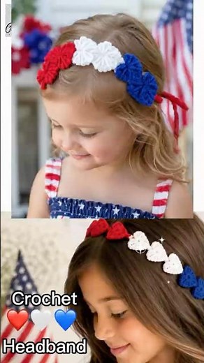 🇺🇸❤️ 🇺🇸 Easy 4th of July Crochet Headband Tutorial | Patriotic DIY Headband #handcraftedamerica