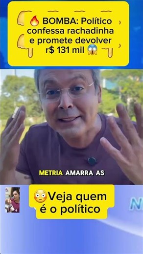 ​Político confessa rachadinha e choca a web! 🚨