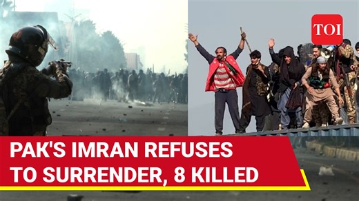 13K views · 193 reactions | Pakistan Tehreek-e-Insaf protesters stormed Islamabad as they breached security barricades set up by the army, police and Rangers in the national capital of #Pakistan and reached D-Chowk on the call of #ImranKhan. This as death climbs to 8 in the clashes, according to Pakistani media. Watch. #PTI | The Times of India | Facebook