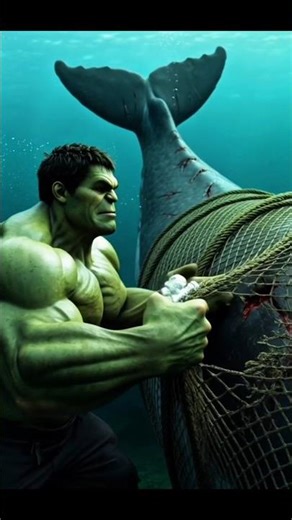 Hulk or Blue Wel ki kahani 🐋 || #hulk #viral #shortsviral #marvel #usa #shorts #story