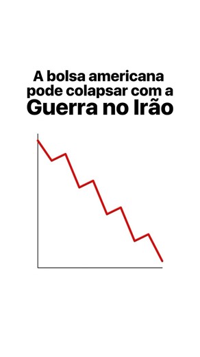 A bolsa americana pode colapsar com a Guerra no Irão