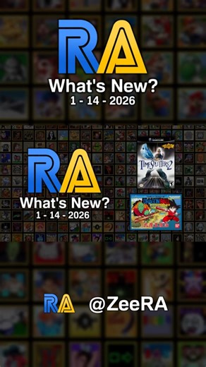 RetroAchievements | What's New? - 1/14/2026