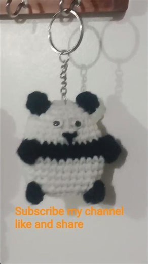 panda #diykeychain #crochet #cute #handmade #keychains