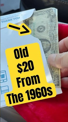 Old $20 Dollar Bill From The 1960s Found At Bank #vintage #money