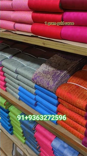 1GRAM gold saree single saree courier available ₹499 only 😍#saree #goldsaree #elampillaisarees