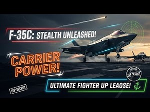 F-35C: The Ultimate Stealth Fighter Up Close | Carrier Power Unleashed!