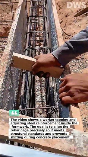 Rebar Alignment for Foundation | Professional Reinforcement Setup Before Concrete Pouring
