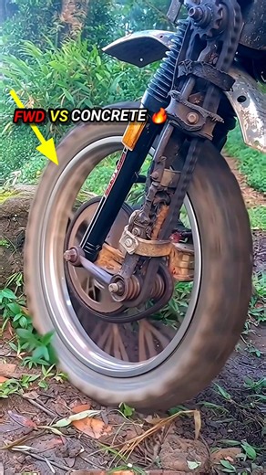 Can FWD crack concrete??😳🔥 AWD 2X2 motorcycle
