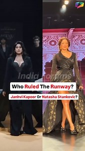 102K views · 4.1K reactions | Ramp walk showdown  Natasha Stankovic vs. Janhvi Kapoor. who ruled the runway with more sass and style? Who did it better?  . . . #NatashaVsJanhvi #RunwayQueens #WhoDidItBetter #BombayFashionWeek #LakmeFashionWeek #IF #IndiaForums #Bollywood | India Forums | Facebook