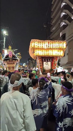 The 58th Isehara Tourism Dokan Festival in 2025. Mikoshi parade by the Ojingu Street Shopping Ass...