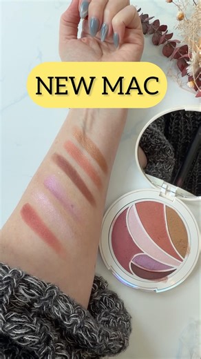 MAC Metamorphosis Face & Eye Palette swatches in sunlight vs indoor lighting for real colour shifts