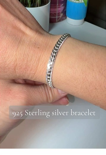 Elegant 925 Sterling Silver Bracelet for Any Occasion