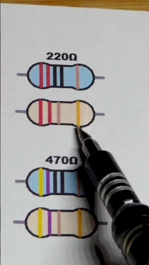 Reading 220 Ohm Resistor Color Code 5 or 4 Band For Beginners Learning Electronics