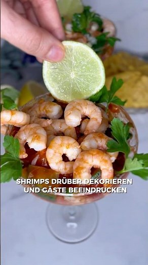 Shrimps Salat 🍤 wie im Raustaurant ⬇️ Rezept in den Kommentaren #shrimps #garnelen #rezept #salat