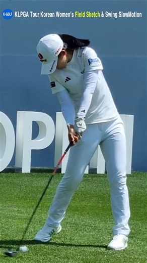 황유민 프로의 우드티샷! LPGA 1승 기념 슬로우모션 스윙 감상 🎉 #LPGA #황유민 #골프스윙 #슬로우모션 #우드티샷