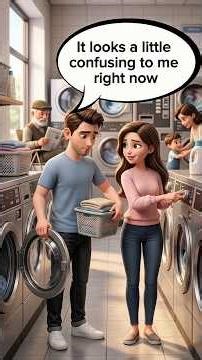 At the Laundry | Daily English Conversation Practice (A1–A2) #learnenglish #spokenenglish #english