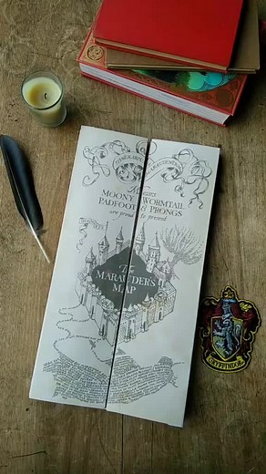 DIY marauder's map! #marauders #maraudersmap #harrypotterdiy #harrypotter #marauderstok #atyd