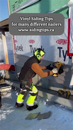 Installing siding in the winter