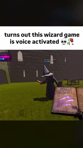 turns out this wizard game is voice activated
