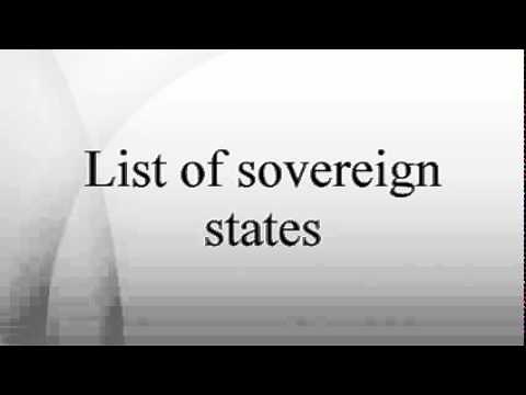 List of sovereign states