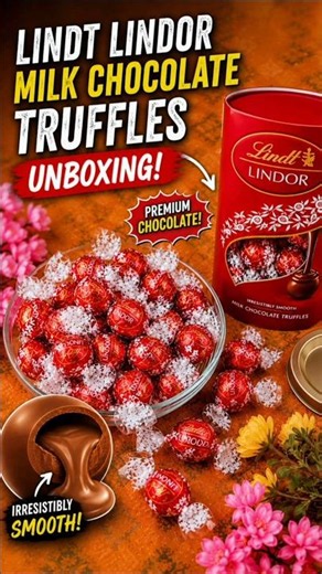 #shorts | Lindt Lindor Milk Chocolate Truffles | Lindt Lindor Truffles unboxing & Review #chocolate