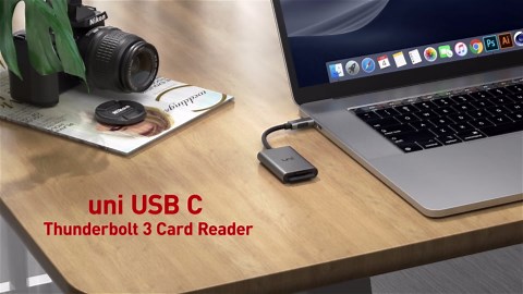 uni USB C SD Card Reader, Sturdy Micro SD Card Adapter (Durable Nylon, No Block), High-Speed USB Type C Camera Memory Card Reader OTG Compatible with Android Galaxy S24, USB-C Tablet, MacBook Pro/Air