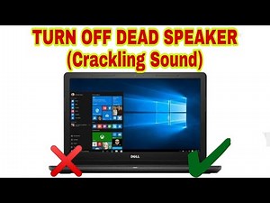 How To Turn Off Left Side speaker of laptop | Crackling sound |