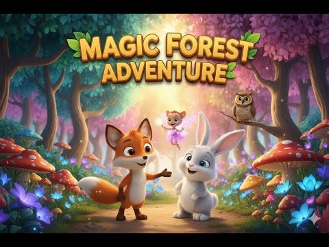 Magic Forest Adventure | Cute Rabbit & Magical Forest Friends | 3D Kids Cartoon Story |#viralvideo