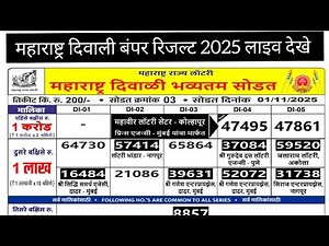 Maharashtra Diwali Bumper Result | Maharashtra Diwali Bumper Result | Maharashtra Diwali Bumper 2025