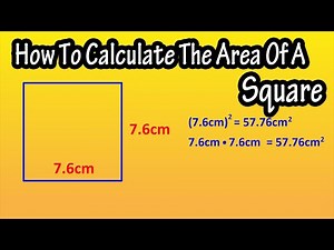 How To Calculate, Find The Area Of A Square - Formula For The Area Of A Square Explained