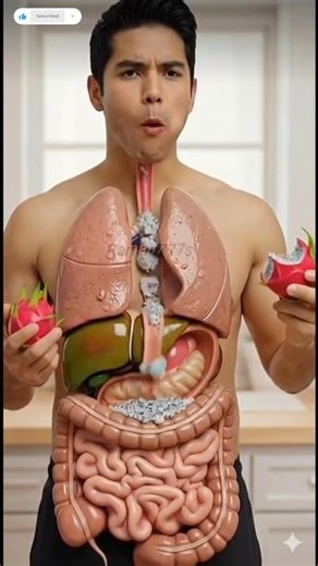 Inside the Human Body: How a dragon fruit Is Digested | 3D Animation