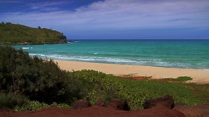HD NATURE TV- HAWAII BEACHES - RELAXATION MUSIC VIDEO - PT 1 OF 4: KAUAI