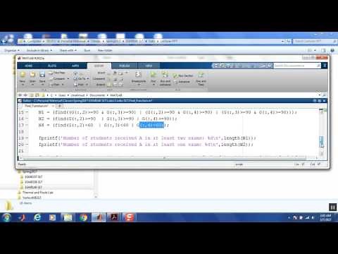 find function (Part 1) in Matlab
