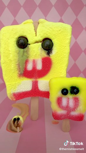 Melting SpongeBob Popsicle - Giant Ice Cream Bars