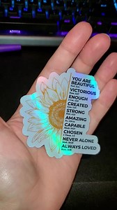 You Are... Vinyl Sticker | Christian Bible Verse Sunflower Sticker | Faith Sticker, Christian Sticker, Die Cut Sticker, Religious Sticker - Etsy