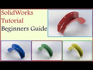 SolidWorks Tutorail - Beginners Exercise - Design a Plastic Half Ring